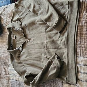 VS Pink green quarter zip